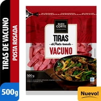 Carne De Vacuno Posta Rosada En Tiras 500 G El Buen Corte