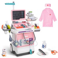 Juego De Juguetes Pofjoeq Deluxe Carrito Médico Rosa