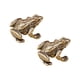 thumbnail image 1 of 2x Estatuas De Ranas De Latón, Figuras Artesanales Para La Mesa De La Fortuna, La Suerte Y La Riqueza, 1 of 5
