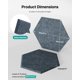 thumbnail image 5 of Paneles acústicos Soundsbay Hexagon de alta densidad, paquete de 18, 5 of 8
