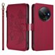 thumbnail image 2 of Funda Cartera Mariposa para [Xiaomi Redmi A3 4G] con Soporte y Cremallera Rojo, 2 of 6