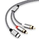 thumbnail image 3 of Cable de audio USB C a RCA, tipo C a 2 RCA, para altavoz, amplificador, teléfono Android, computadora portátil, divisor USB-C, 3 of 7