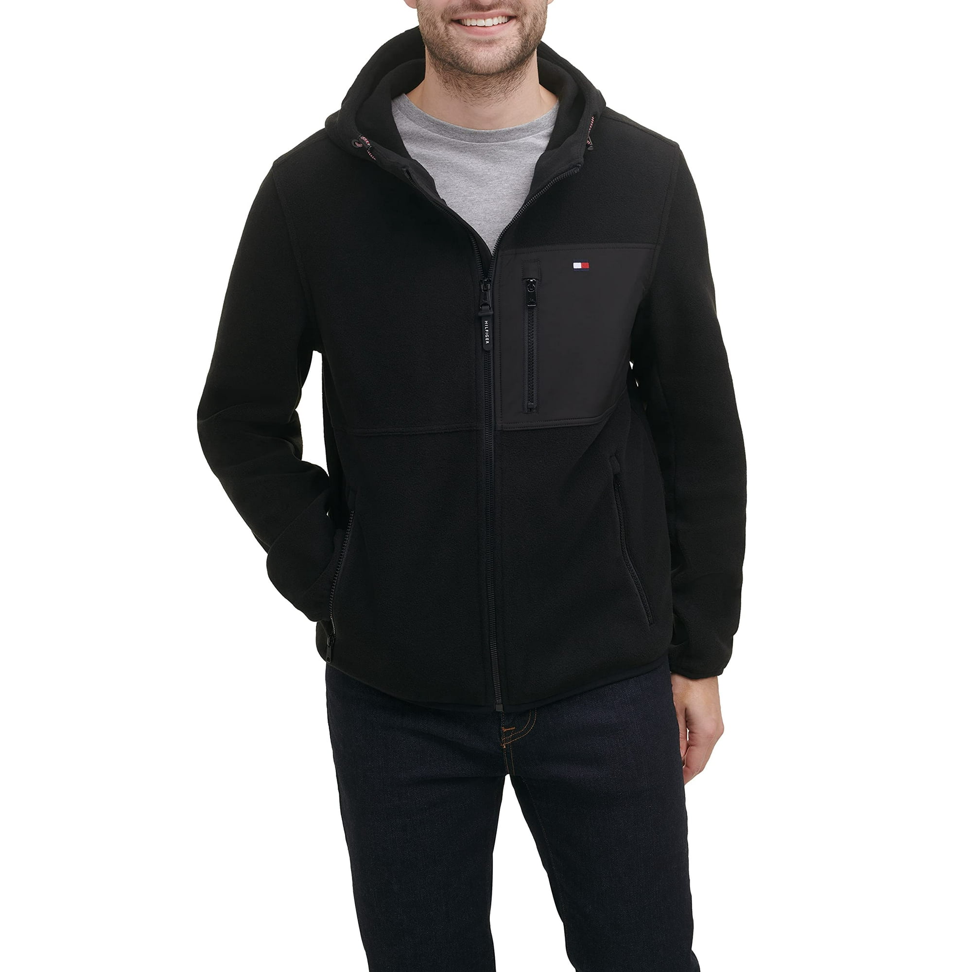 Chaqueta Tommy Hilfiger De Forro Polar De Alto Rendimiento Con Capucha Para Hombre