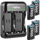 thumbnail image 1 of Pack de baterías Rapthor de 2800 mAh, 4 unidades, cargador rápido para Xbox, 1 of 8