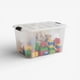 thumbnail image 1 of Caja Plastica Transparente 90 Lts C/Ruedas Mod TG51139, 1 of 7