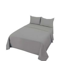 Genérico - Juego De Sabanas King Gris