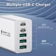 thumbnail image 4 of Cargador de pared USB C sccvee 50 W con carga rápida de 5 puertos, 4 of 7