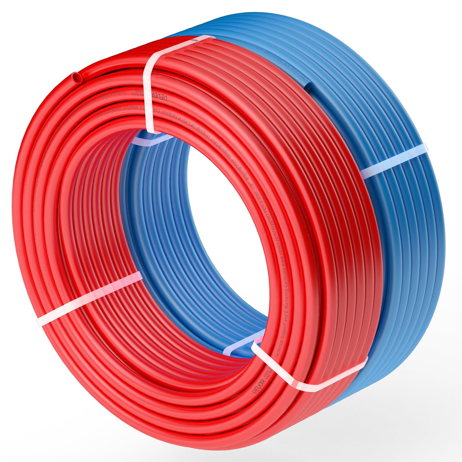 Vevor - Tubería Pex De 1 2 Pulgada 61 M Flexible Para Agua Fría Y Caliente