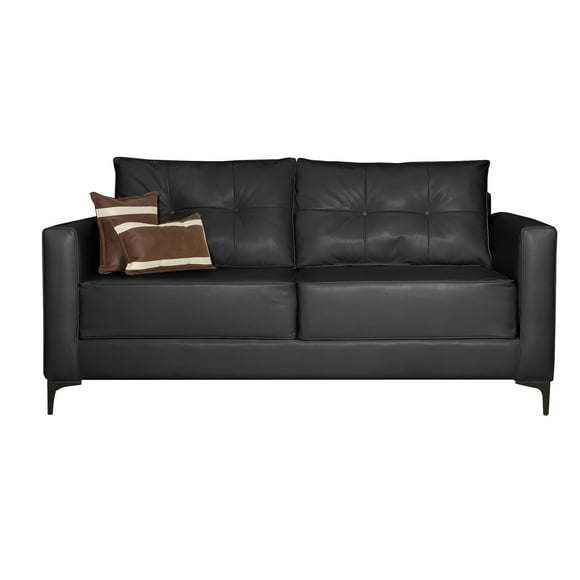 Sofa Cadillac 2 Cuerpos Pu Negro