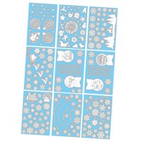 Bothyi - 9 Pegatinas Navideñas Para Decoración De Ventanas, Pegatinas De Pared Navideñas Para Puerta Y Ventana