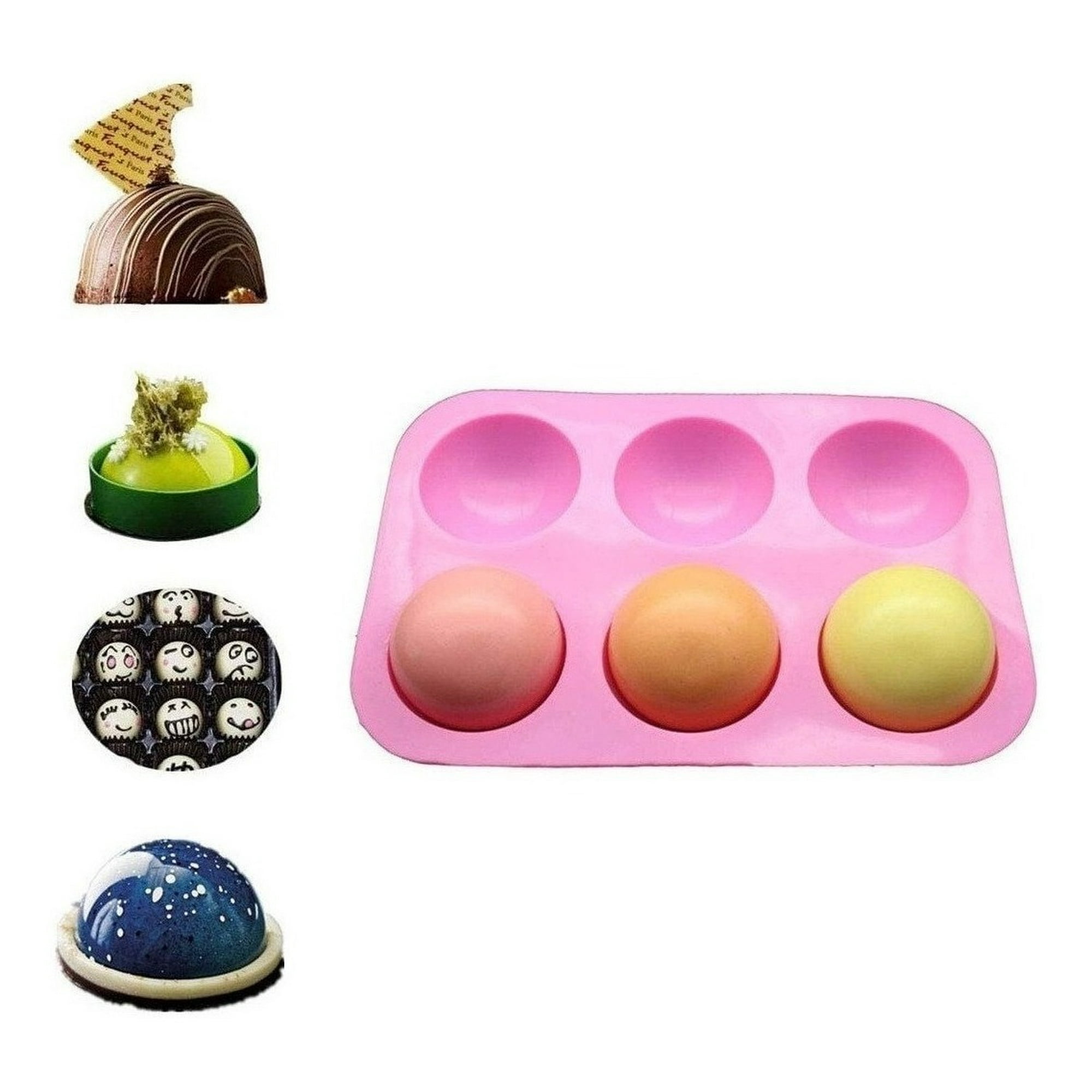 Genérico - Molde De Silicona Media Esfera Molde Silicona Media Esfera