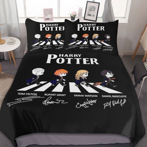 Harry Potter Girl Duvet Cover Set Soft Comfortable Bedding Sets 3 Pieces Ultra Soft Skin-Friendly Comforter Cover Set