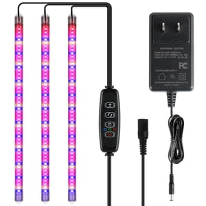 Tiras De Luz Led Para Cultivo De Plantas Ipower, 40 W, Espectro Completo, 3 Tubos