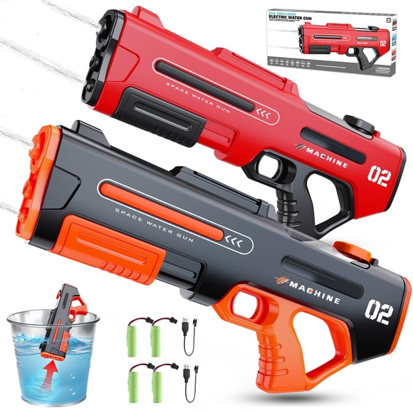 Pistola de Agua Hugeway Pack de 2 Eléctrica con Recarga Automática