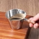 thumbnail image 2 of taza de café concentrada leche lata 120ml, boquilla doble de acero inoxidable compacto, casa bar cocina hornear regalo de la fiesta taza de vertido portátil - plata, 2 of 3