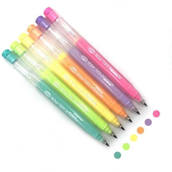 Bolígrafo de gel PHOSYNDYE 6 colores punta fina 1.0 mm