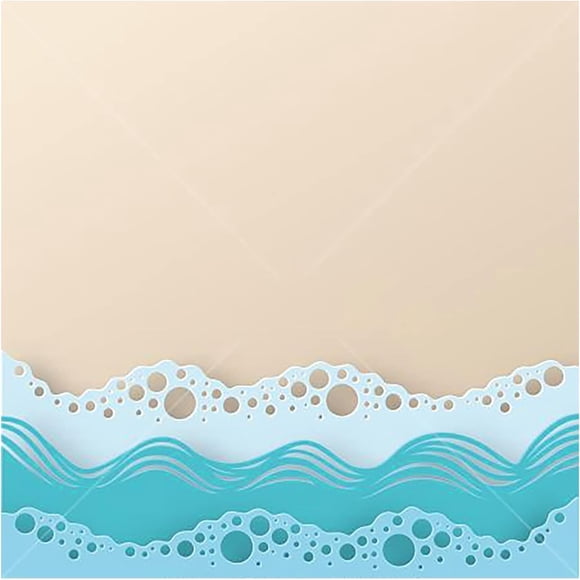 Troqueles de corte de metal Xinjincang con plantillas de olas del océano para verano
