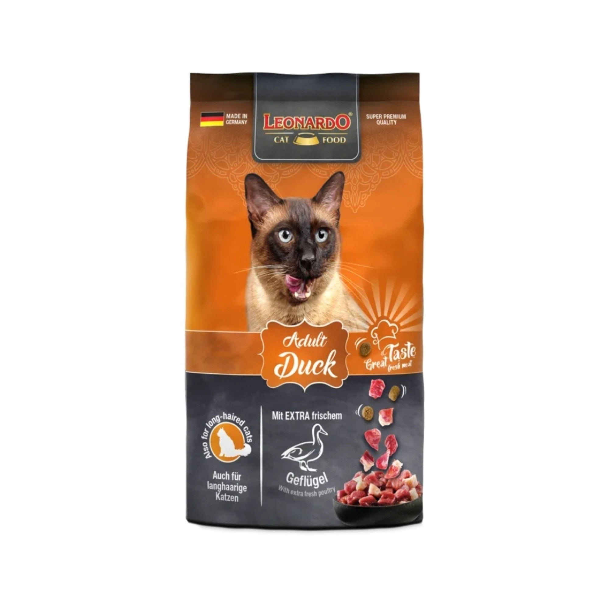 Leonardo - Alimento Super Premium Para Gatos Adultos Sabor Pato 7.5 Kg