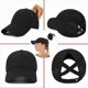 thumbnail image 3 of Gorra para cola de caballo ajustable Criss Cross, 3 of 3
