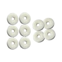 Magideal - Herramienta De Reparación De Piezas Musicales Con Almohadillas De Fieltro De 10X, Accesorios De Reemplazo De Cojín Sólido Instrumentos Musicales Acces Bombardino