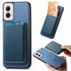 thumbnail image 1 of Funda de Cuero Magnética con Tarjetero para Motorola Moto G Power 2024 Cubierta Delgada Azul, 1 of 5