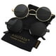 thumbnail image 1 of Gafas De Sol Redondas Polarizadas Retro De Metal Uv400 45 Mm Paquete De 2, 1 of 3