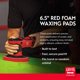 thumbnail image 2 of Pads de Cera Griot's Garage de Espuma Roja de 6.5” para Auto Juego de 2, 2 of 6