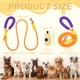 thumbnail image 2 of Correa para perro Uxcell con manos libres acolchadas, correa de entrenamiento para perros ajustable de 4.9 pies/1.5 m, cuerda resistente sin tirones (naranja, bolsa beige), 2 of 7