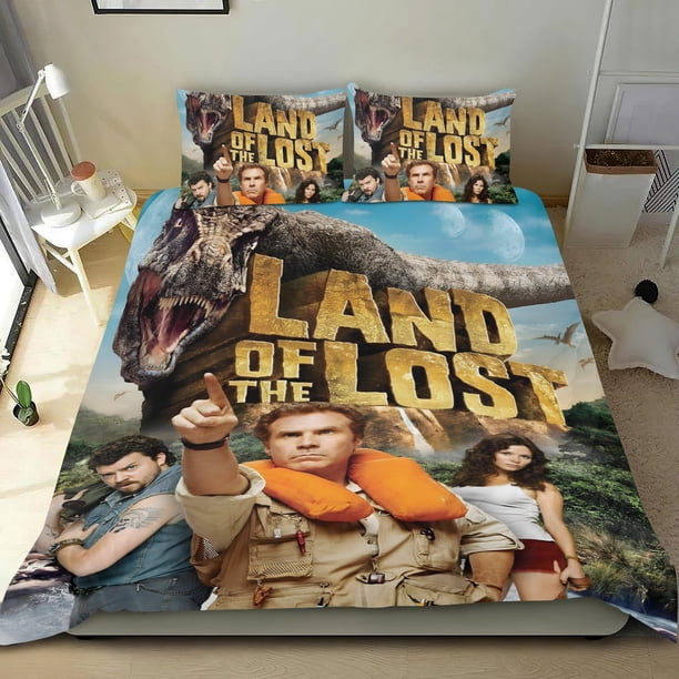 Tierra de los Perdidos Conjunto de sábanas temático, trío de piezas, cómodo y amigable con la piel, diseño único, regalo de decoración para el hogar para familiares, amigos y fans,140cm *210cm