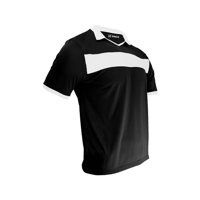 Snix - Polera De Futbol Infantil Zid Negro Franja Blanca Talla 14