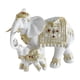 thumbnail image 1 of Estatua De Elefante De Mamá Y Bebé, Decoración De Mesa Para Sala De Estar, Oficina Familiar, Oro Blanco, 1 of 5