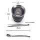 thumbnail image 3 of Kit matero, set matero de acero inoxidable, incluye bombilla, 3 of 3