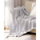 thumbnail image 3 of Mantas para sofas camas u oficinas con pompon 130x150 cm Gris, 3 of 4