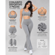 thumbnail image 4 of Conjunto Deportivo Mujer Peto y Calza Flare Cintura Alta Gym, 4 of 5