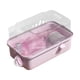 thumbnail image 5 of Casa de hámster jaula transparente hábitat de ventilación grande jaula de animales pequeños para animales pequeños planeadores de azúcar gerbils conej Rosa, 5 of 5