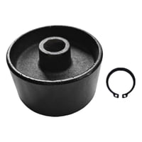 Magideal - Rueda De Gato Delantero Accesorio Metálico Para Rueda De Gato Hidráulico Horizontal Repuesto Universal Para Gato De Piso Rueda Delantera De Soporte Ad Rueda De 88 Mm Con Orificio De 20 Mm