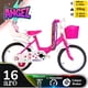thumbnail image 4 of Bicicleta Aro 16 Infantil Con Peluchero Rosado Angel, 4 of 5
