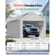 thumbnail image 2 of Cubierta de repuesto para carport VEVOR 12x20 pies gris, 2 of 9