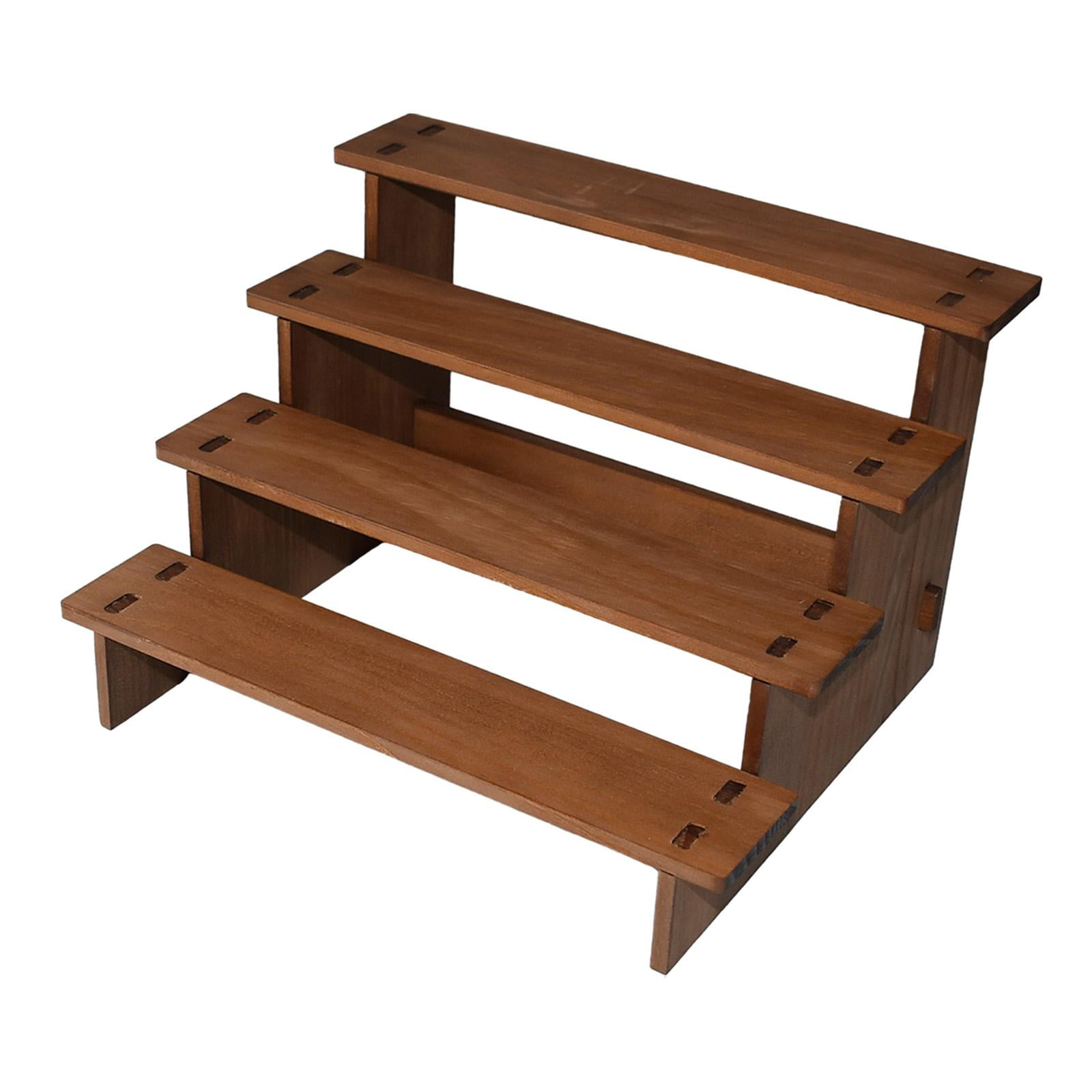 Magideal - Estante De Exhibición Vertical De Madera, Organizador De Accesorios De Escaparate, Encimera, Estante De Joyería Simple Para Figuras, Esculturas, , 4 4 Capas 30cm