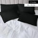 thumbnail image 2 of Set 2 Fundas De Almohada 50x70 Negra Suave Hilos, 2 of 7