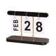 thumbnail image 1 of Calendario Perpetuo Simple Página Decorativa Calendario De Escritorio Giratorio Decoración Para El Hogar Negro, 1 of 3