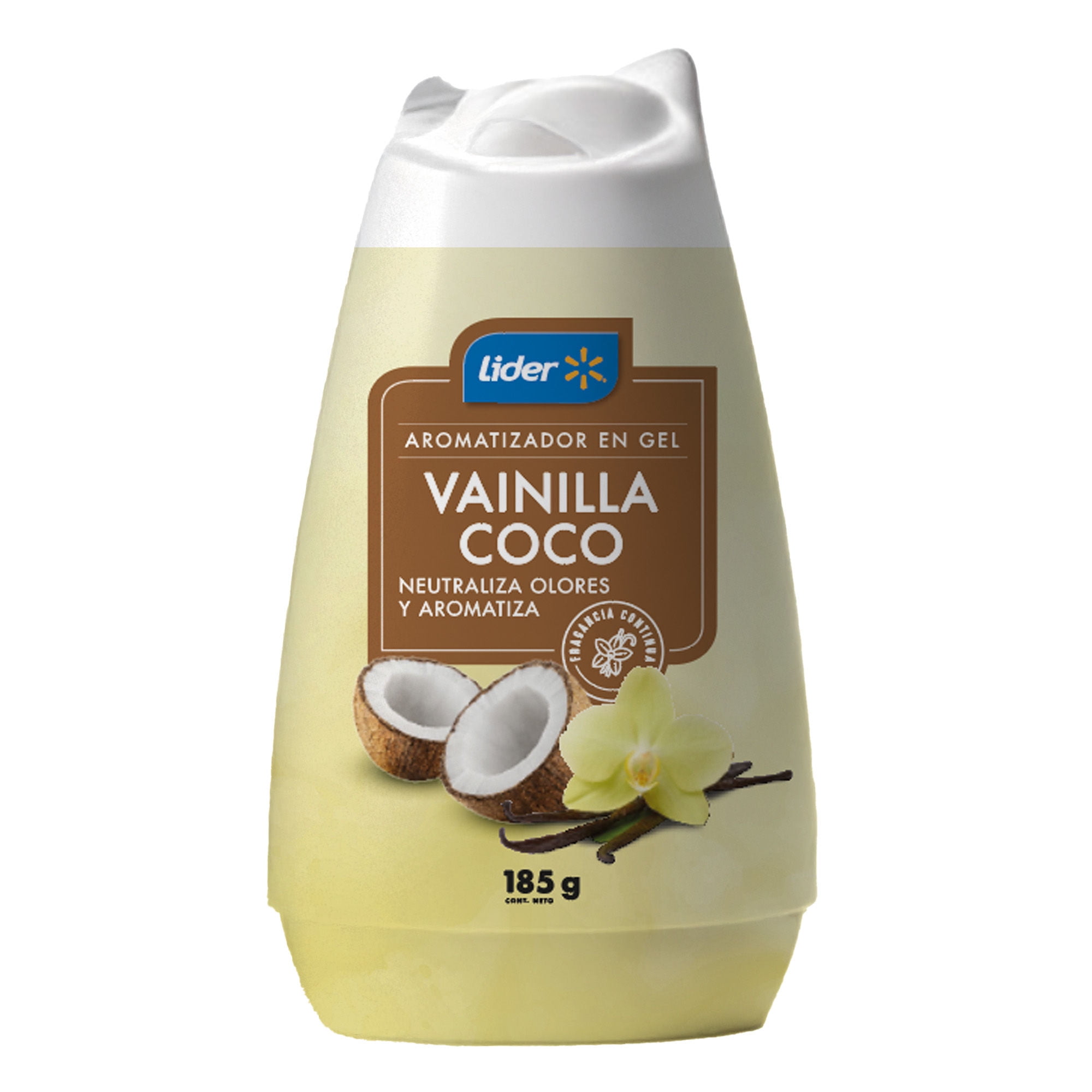 Aromatizante Ambiental Gel Vainilla Coco Cono 185 g Lider