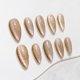 thumbnail image 1 of Uñas Postizas Sun&Beam Nails – Medianas, Forma Almendra, Dorado con Brillo, 1 of 6