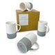 thumbnail image 1 of Set de 4 tazas de café MORA 355 ml Acabado rústico, 1 of 8
