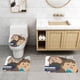 thumbnail image 2 of Juego de Alfombras de Baño Desmarcar Terciopelo Coral 3 Piezas, 2 of 6