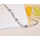 thumbnail image 2 of Pulsera plata 925 estrella circon morado ajustable, 2 of 3