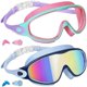 thumbnail image 1 of Gafas natación niños 2 pack antivaho sin fugas visión amplia fácil ajuste correa protección UV, 1 of 7