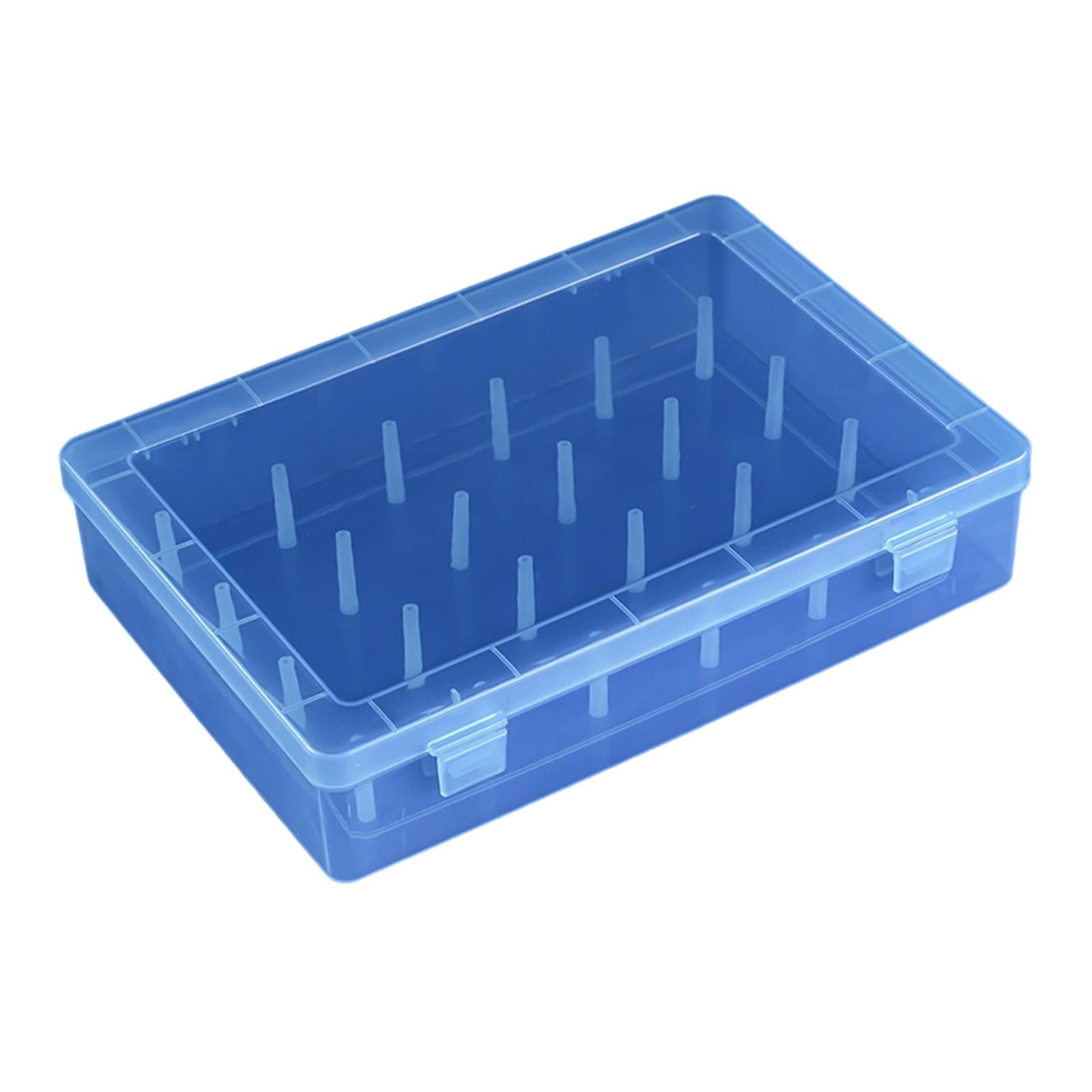 Bothyi - Caja Organizadora De Hilos De Coser Para El Hogar, Transparente, Color Azul.