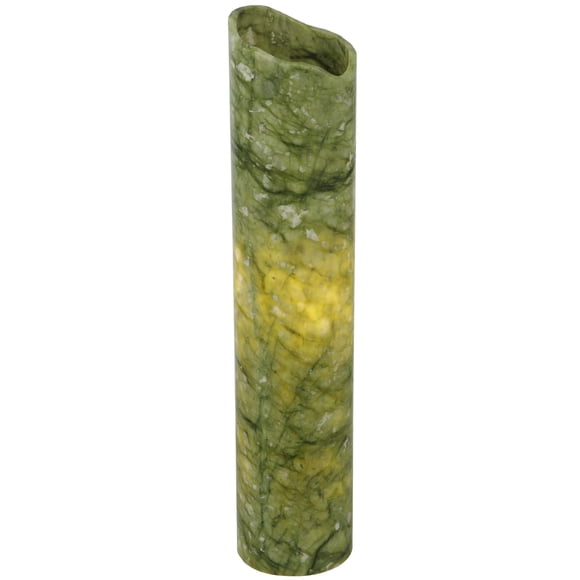Lámpara de mesa Meyda Tiffany Cylindre Green Jadestone Shade
