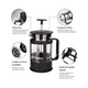 thumbnail image 4 of Cafetera Prensa Francesa 1000ml Vidrio Filtro 1 Litro Negra, 4 of 4